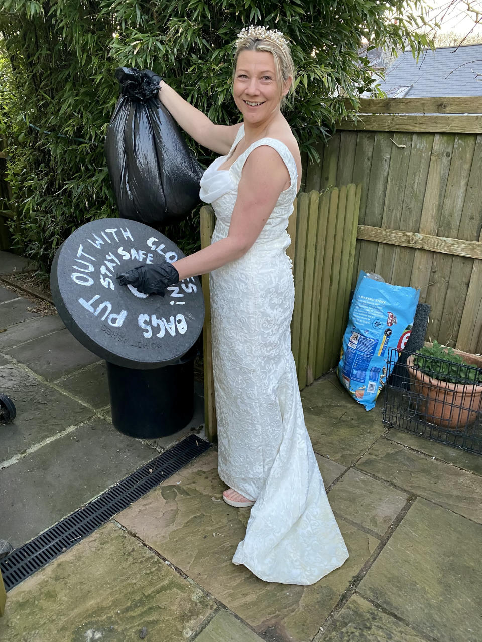 Who says a wedding dress can only be worn once? (SWNS)