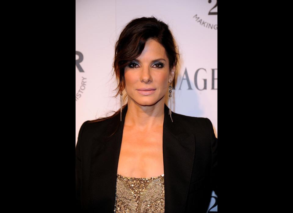 LOS ANGELES, CA - OCTOBER 27:  Actress Sandra Bullock attends amfAR's Inspiration Gala at the Chateau Marmont on October 27, 2011 in Los Angeles, California.  (Photo by Frazer Harrison/Getty Images)