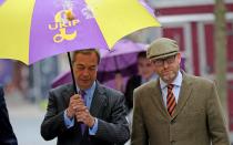 Nigel Farage egged in street as wife reveals couple have been living 'separate lives for years'