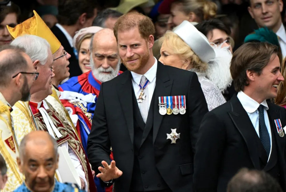 The Duke leaving Westminster Abbey 