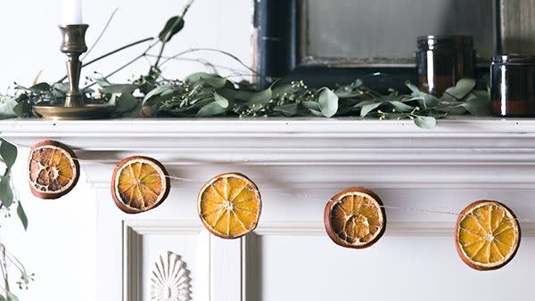 diy dried orange garland christmas garland ideas