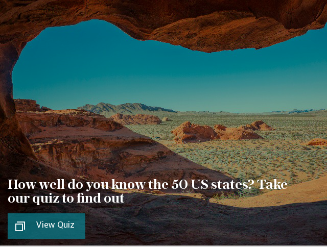 How well do you know the 50 US states? Take our quiz to find out