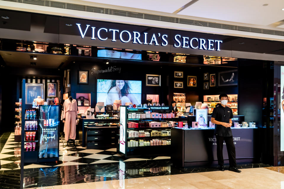 The exterior of a Victoria's Secret store