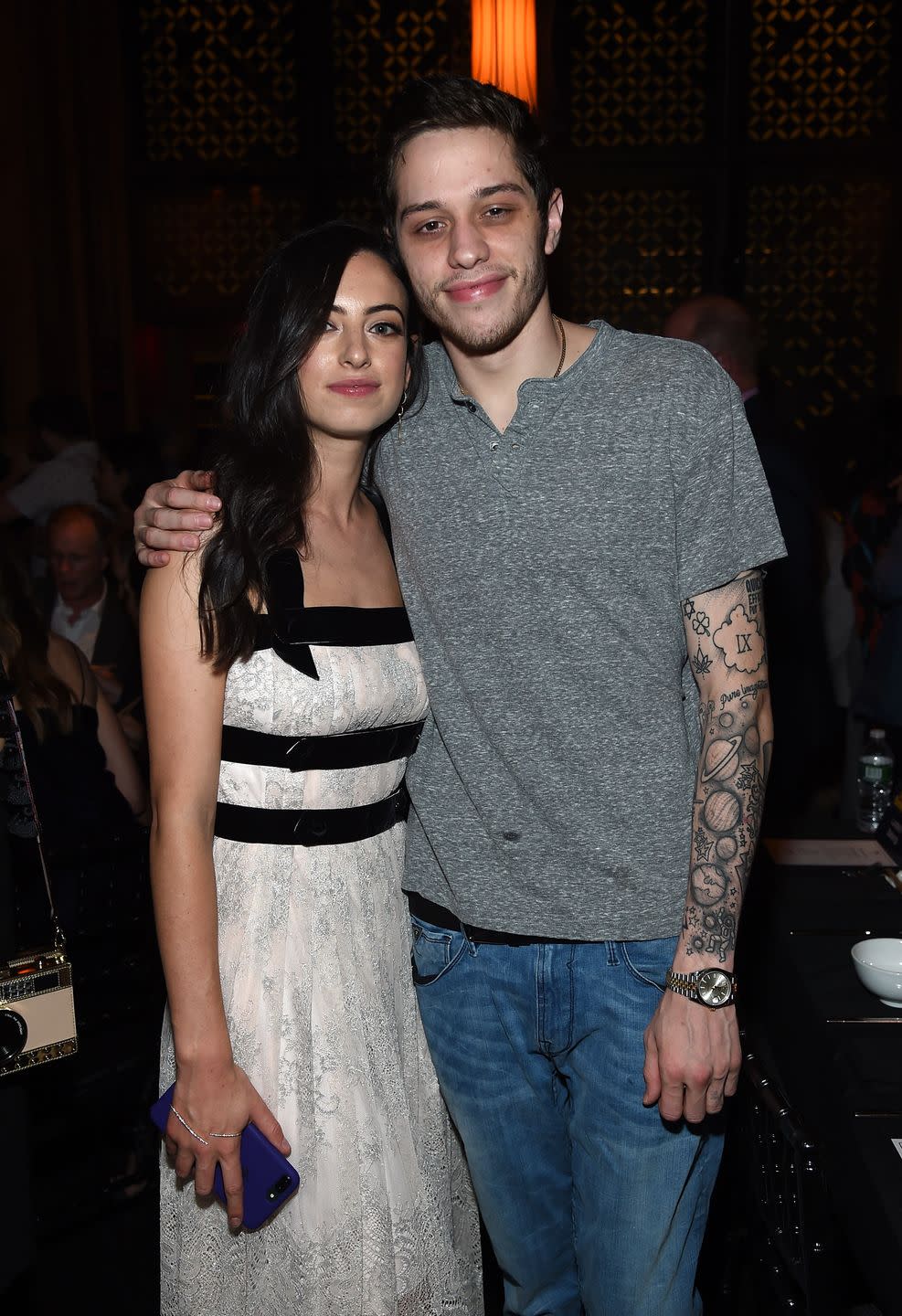 <span class="caption">Pete Davidson and Cazzie David. </span><span class="photo-credit">Jamie McCarthy - Getty Images</span>