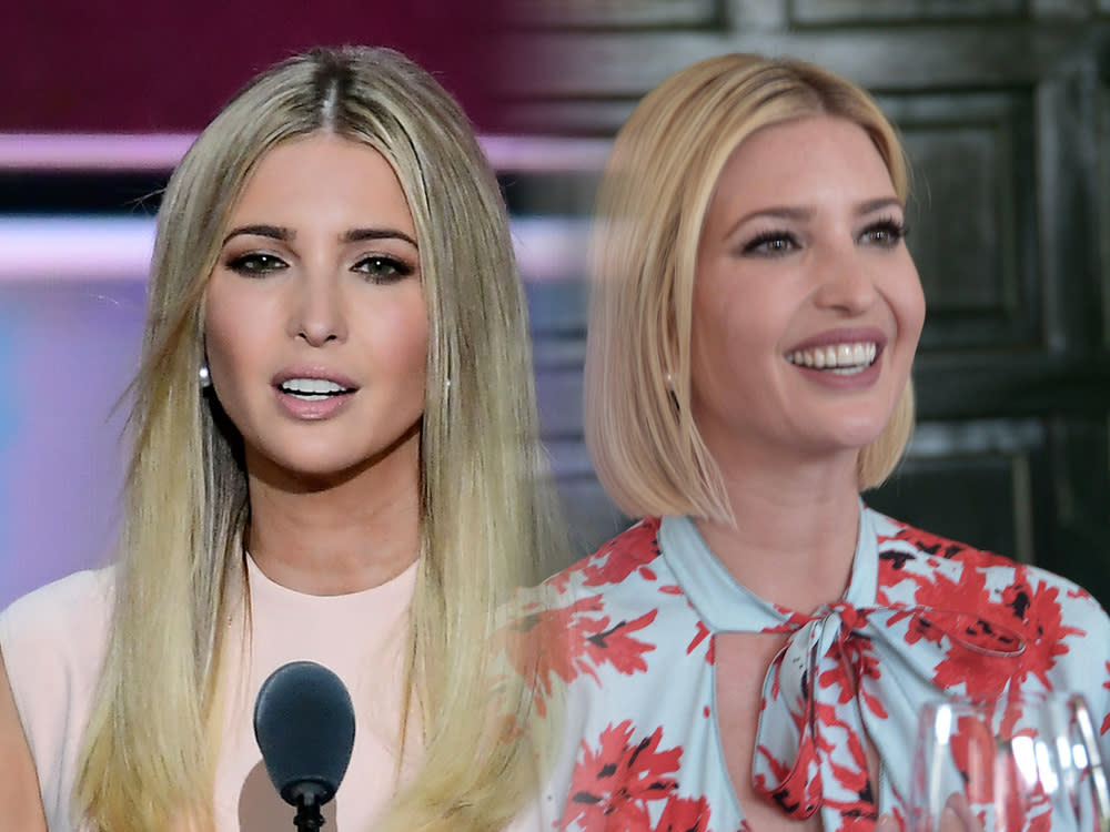 Vorher, nachher: Ivanka Trump trägt jetzt Bob (Bild: [M] imago images / RodolfoxGutierrez / Ron Sachs/CNP/AdMedia / Imagecollect)