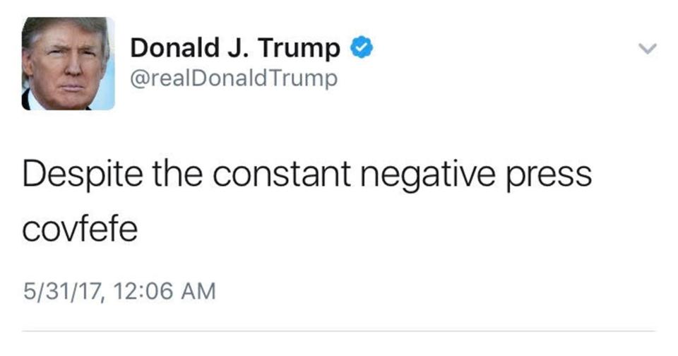 donald trump covfefe tweet