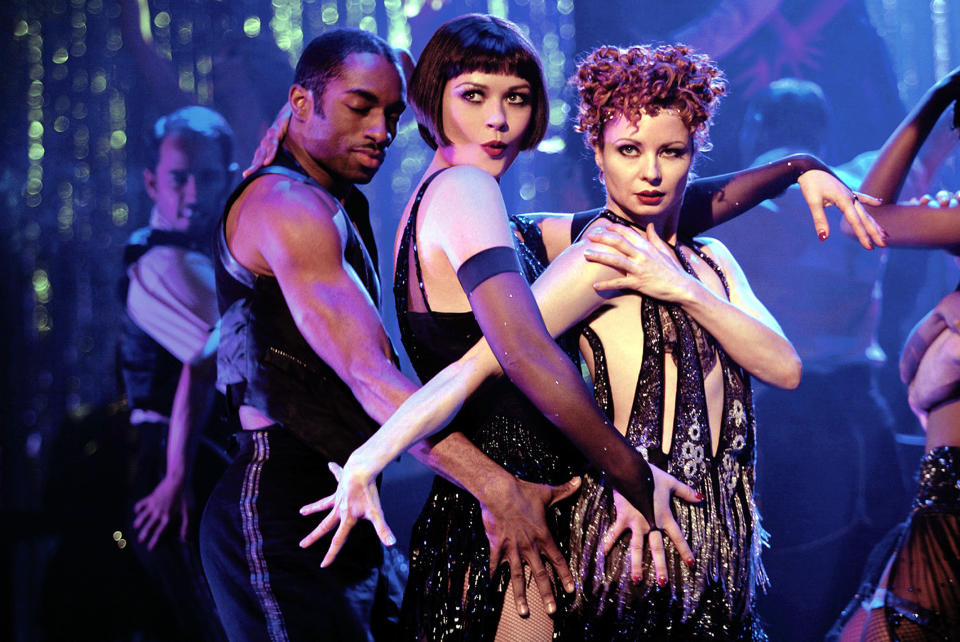 Catherine Zeta-Jones dancing in a "Chicago" number