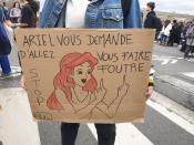 <p>“Ariel vous demande d’aller vous faire foutre” </p>