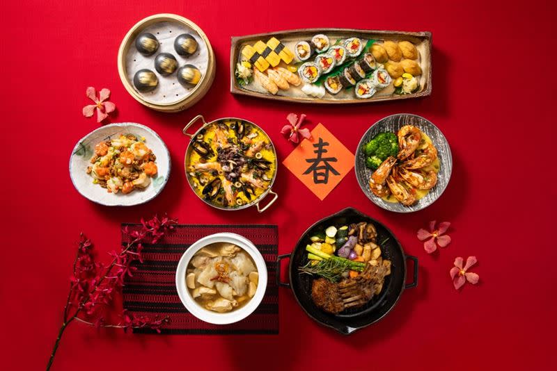 新竹喜來登自即日起至1月23日推出「年菜外帶」訂購服務，為民眾備齊新年團聚的五星澎派饗宴。（圖／旅宿業者提供）