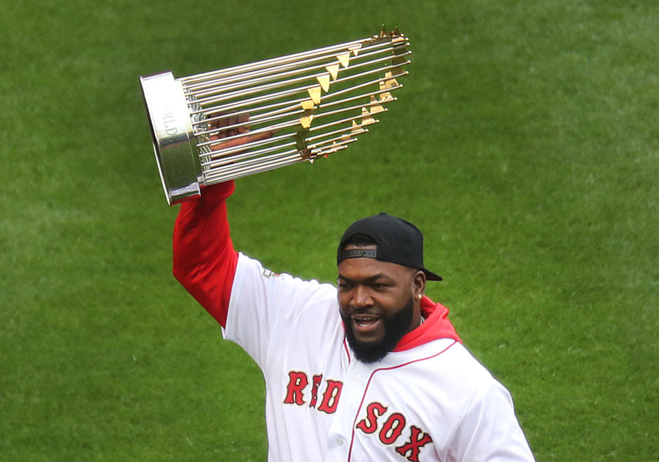 Boston Red Sox legend David Ortiz was reportedly released from the hospital Friday after being shot in the lower back in the Dominican Republic on June 9. (Photo by John Tlumacki/Getty Images)