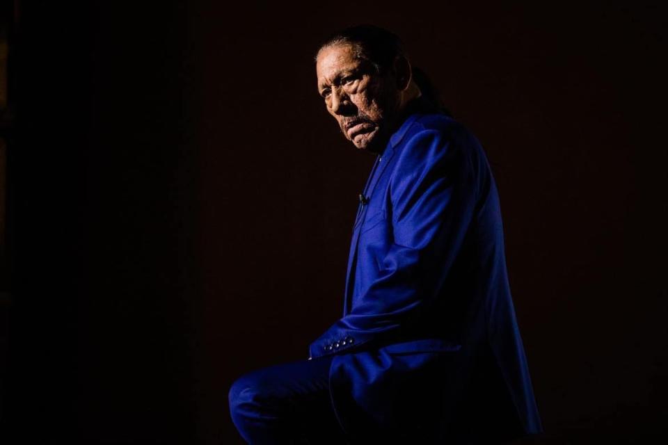 Actor Danny Trejo speaks on Thursday night at Canton Palace Theatre in an author series event presented by the Stark County Library and Kent State University at Stark.