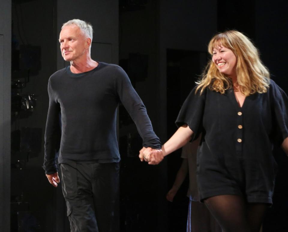 “Message in a Bottle,” featuring the music of Sting (left) and the Police is “sending out an SOS” from New York City Center through Sunday. The show was choreographed by Kate Prince (right). Photo by Bruce Glika