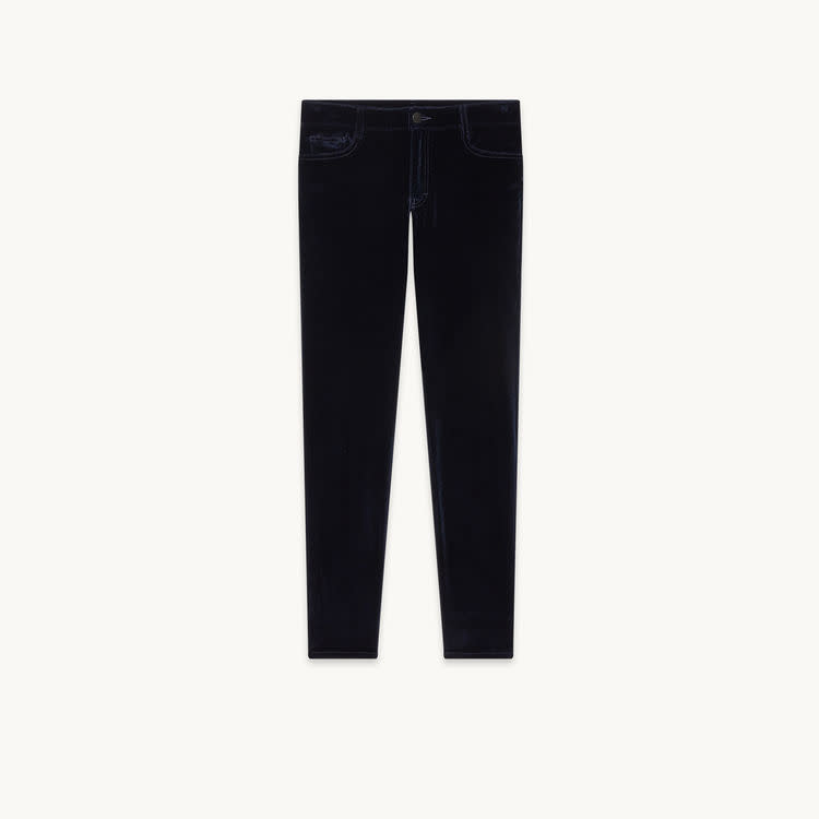 Velvet High Waisted Trousers