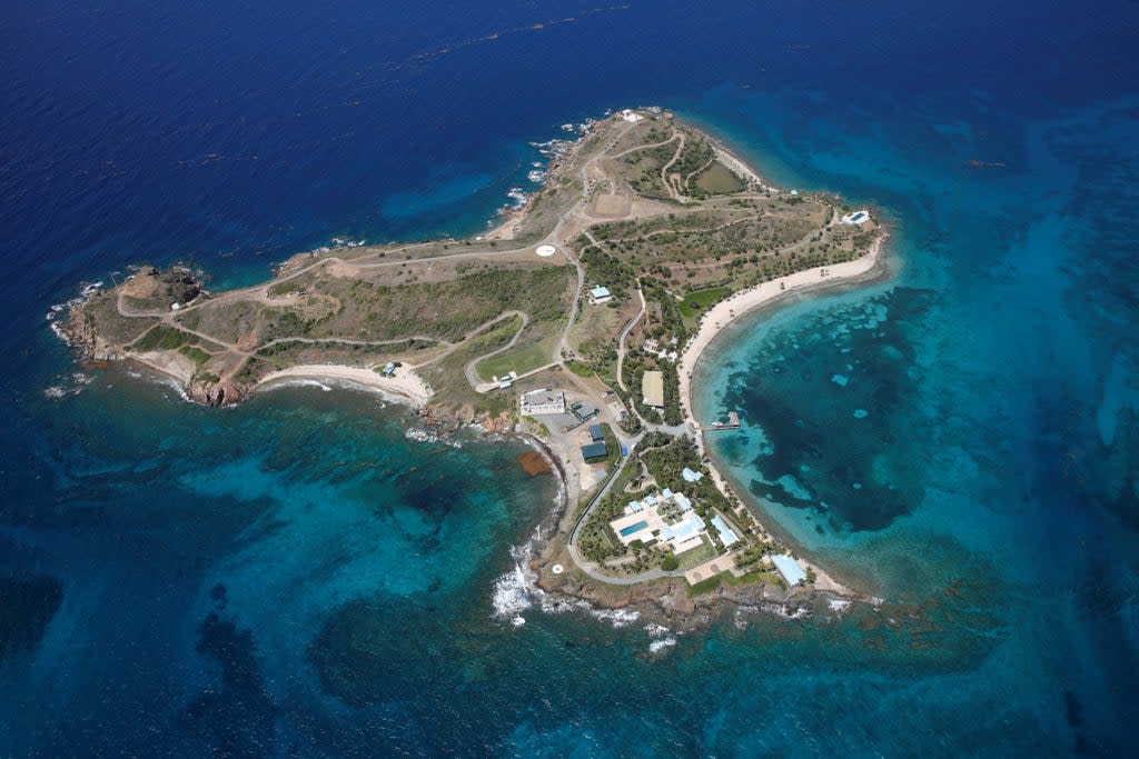 Little St James Island, one of the properties of financier Jeffrey Epstein (Reuters)