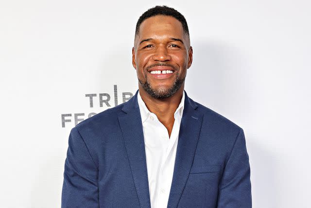<p>Cindy Ord/Getty</p> Michael Strahan