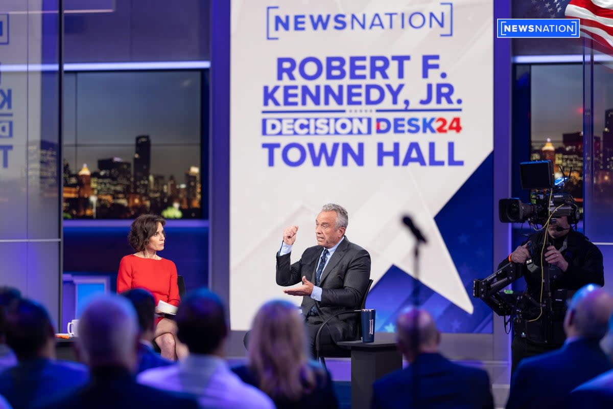 2024 candidate Robert F Kennedy Jr appears on NewsNation for a town hall (NewsNation)