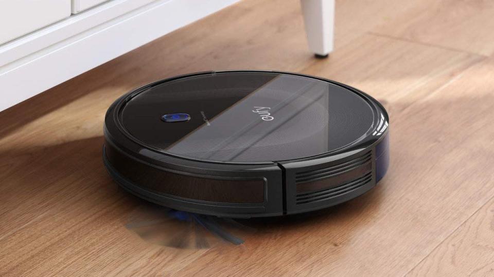 Dust bunnies and debris are no match for the Eufy RoboVac.