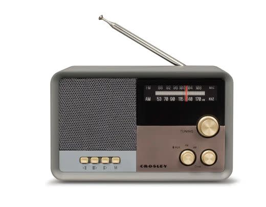 A retro-inspired AM/FM radio with Bluetooth capability