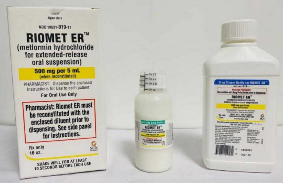 The Riomet ER diabetes medicine recalled by Sun Pharmaceutical Industries aka Sun Pharma