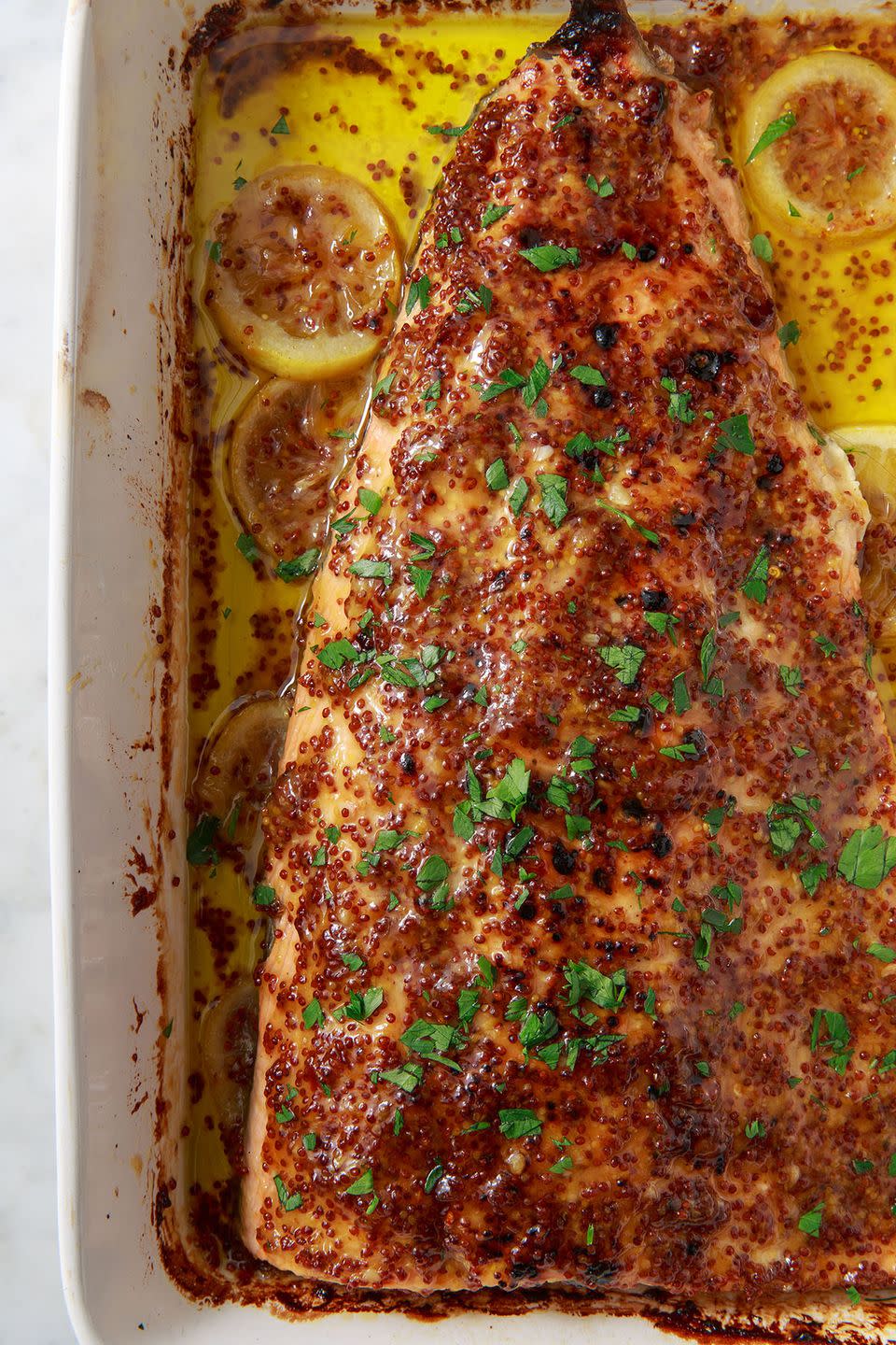 Honey Mustard Roasted Salmon