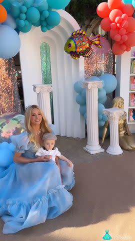 <p>Paris Hilton/Instagram</p> Hilton threw a 'Sliving Under the Sea' 1st birthday party for Phoenix on Saturday