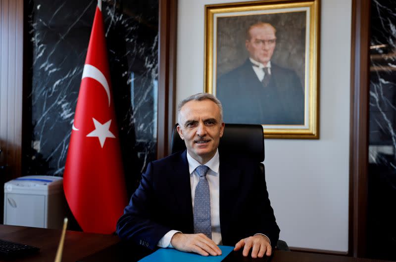 FILE PHOTO: Interview with Turkey's Central Bank Governor Naci Agbal in Istanbul