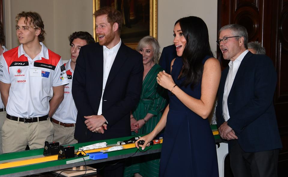 Meghan gets a fright (Getty)