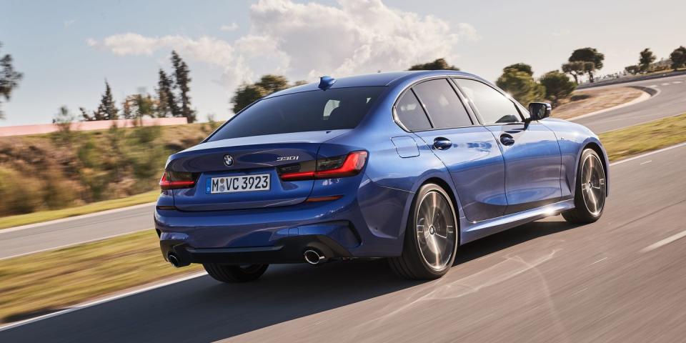 <p>If you need a set of rear doors, the 3-Series is another great choice from BMW. The latest versions may have lost a bit of their sharpness, but overall, they still provide smiles behind the wheel. <a href="https://www.ebay.com/itm/2020-BMW-3-Series-330i-xDrive-Sedan-North-America/174266027334?hash=item2893108d46:g:rk0AAOSwXbZehd7L" rel="nofollow noopener" target="_blank" data-ylk="slk:This one's;elm:context_link;itc:0;sec:content-canvas" class="link ">This one's</a> brand-new, and it's for sale. </p>