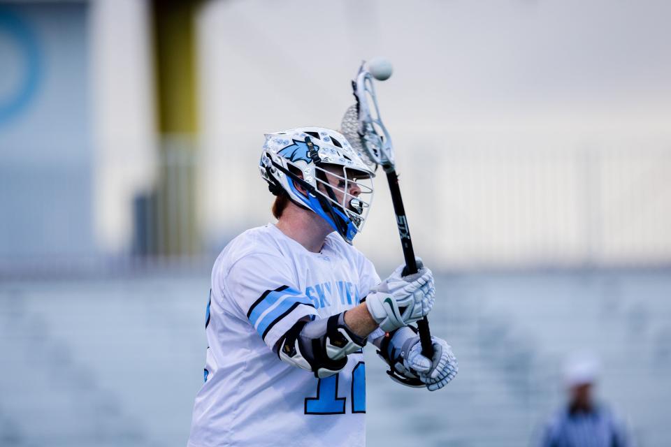 Green Canyon plays Sky View during the 4A boys lacrosse championships at Zions Bank Stadium in Herriman on May 26, 2023. | Ryan Sun, Deseret News