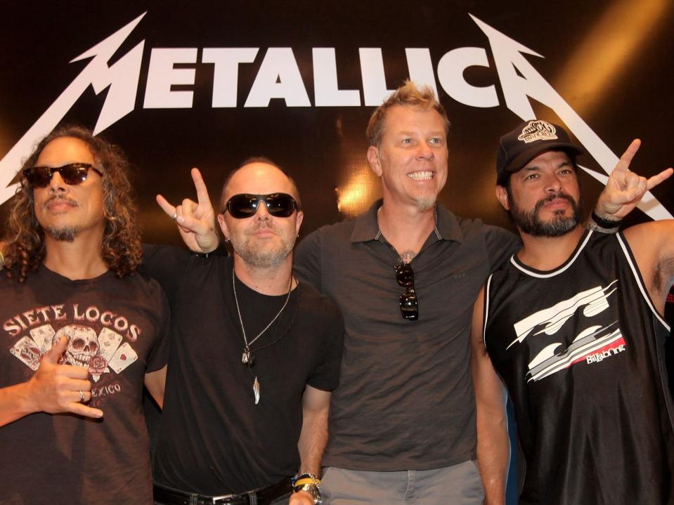 Es war naheliegend: Nachdem Metallica mit "Whiskey In The Jar" einen ihrer größten Hits hatten, brachten die Rocker 2018 ihre eigene Whiskey-Marke auf den Markt. (Bild: Andrew Caballero-Reynolds/Getty Images)