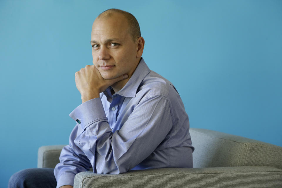 In this Tuesday, Oct. 1, 2013, photo, Tony Fadell, Founder and CEO of Nest, poses for a portrait in the company's offices in Palo Alto, Calif. (AP Photo/Marcio Jose Sanchez)