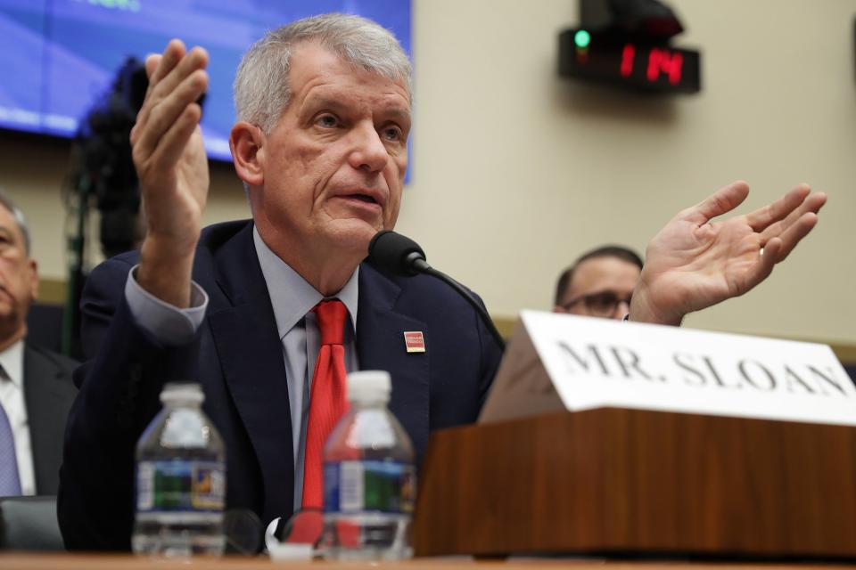 Wells Fargo and Company's former CEO Timothy Sloan has quit the banking giant. | Source: Chip Somodevilla/Getty Images/AFP