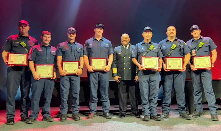 C-Shift North Battalion also received a Distinguished Service Award, courtesy of the City of Tyler.