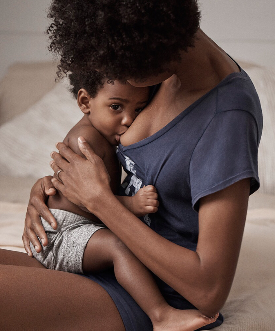 Gap just released a new ad for its Love By GapBody collection featuring a breastfeeding mom. (Photo: Gap via Instagram)