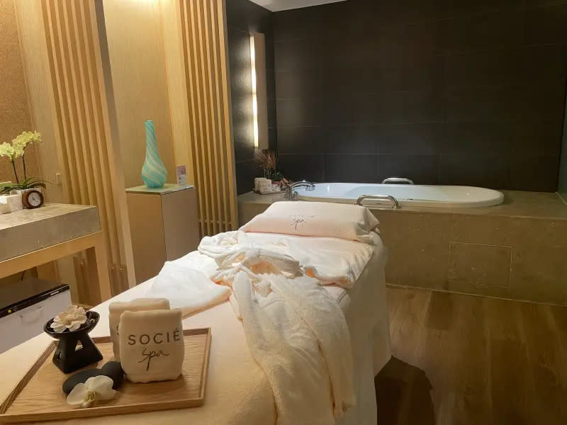 ▲「SOCIÉ Spa」空間匠心獨具，賦予消費者大自然的寧靜，引領顧客覺察獨處時的幸福感受（圖／記者林怡孜攝，2023,08,06）