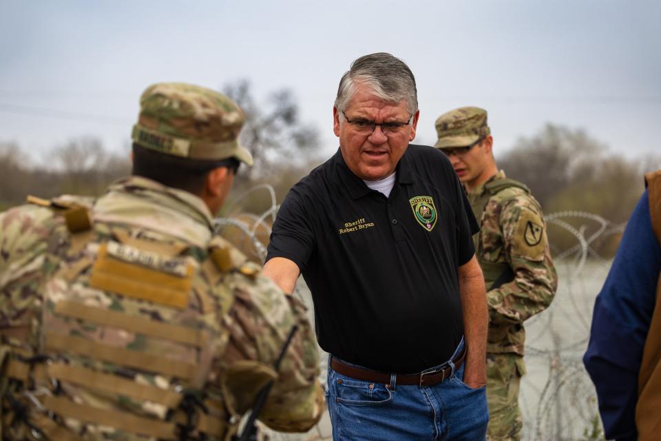 Wilson County Sheriff Robert Bryan in Texas at the Southern border on a trip to observe reports about illegal immigration.