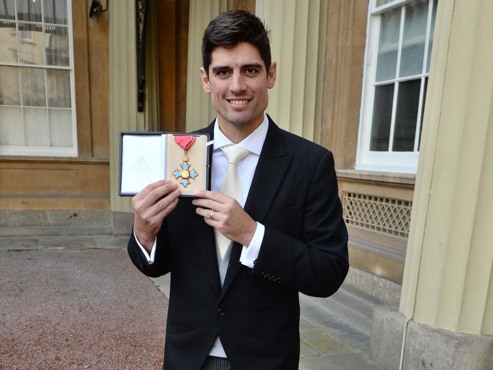 Cook collected his CBE last Friday (Getty)