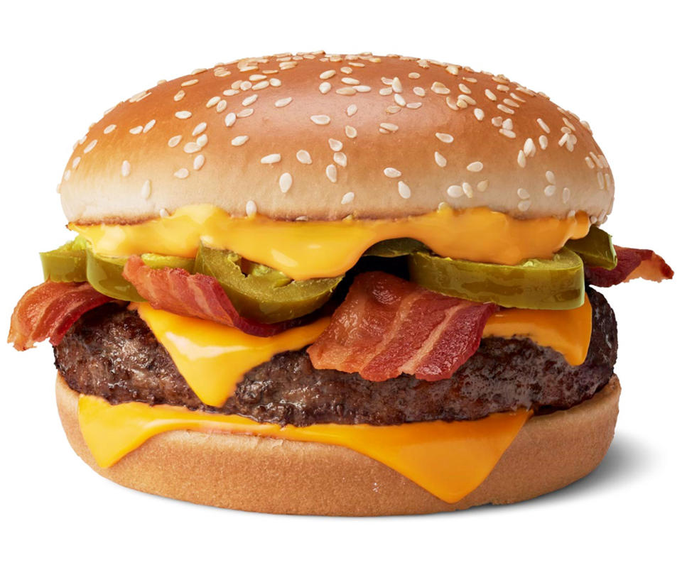 The limited-time Cheesy Jalapeño Bacon Quarter Pounder with Cheese. (McDonald’s)