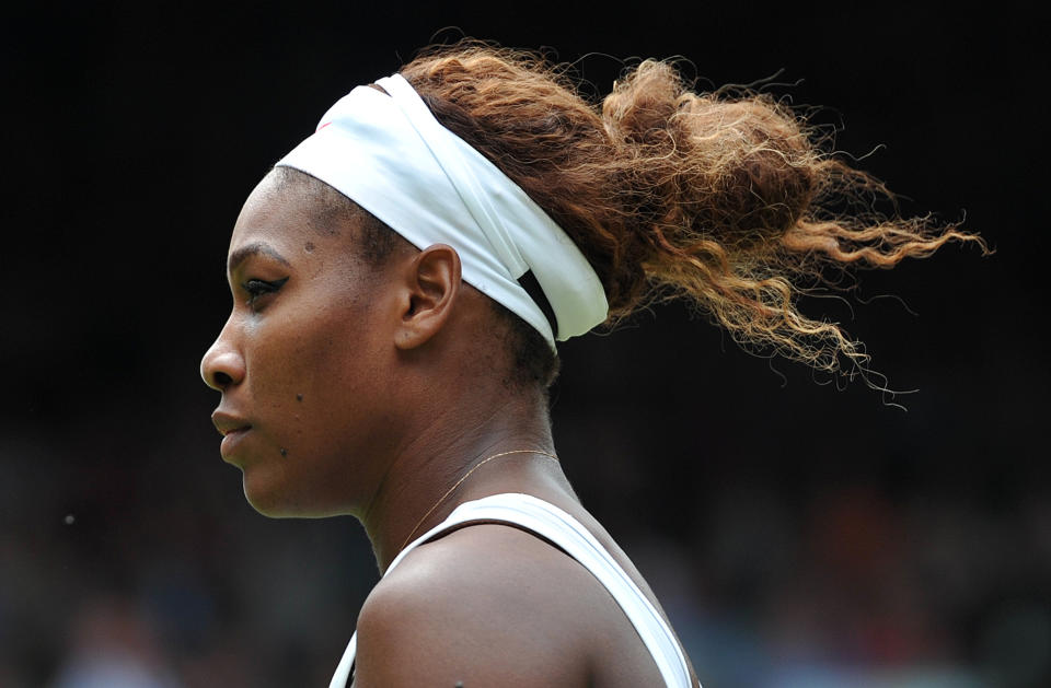 US player Serena Williams plays Germany's Sabine Lisicki 