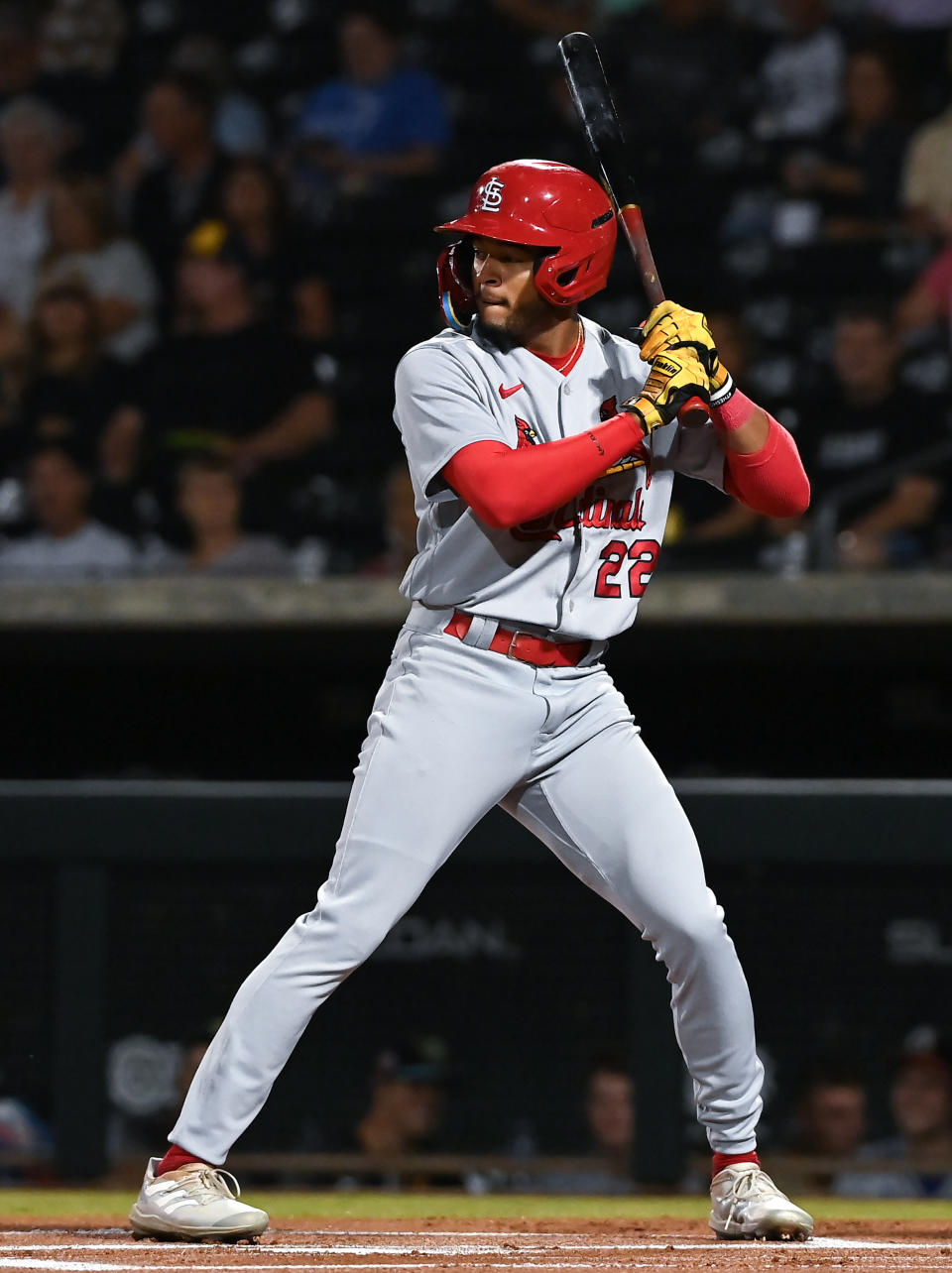 Victor Scott II。(Photo by Norm Hall/MLB Photos via Getty Images)