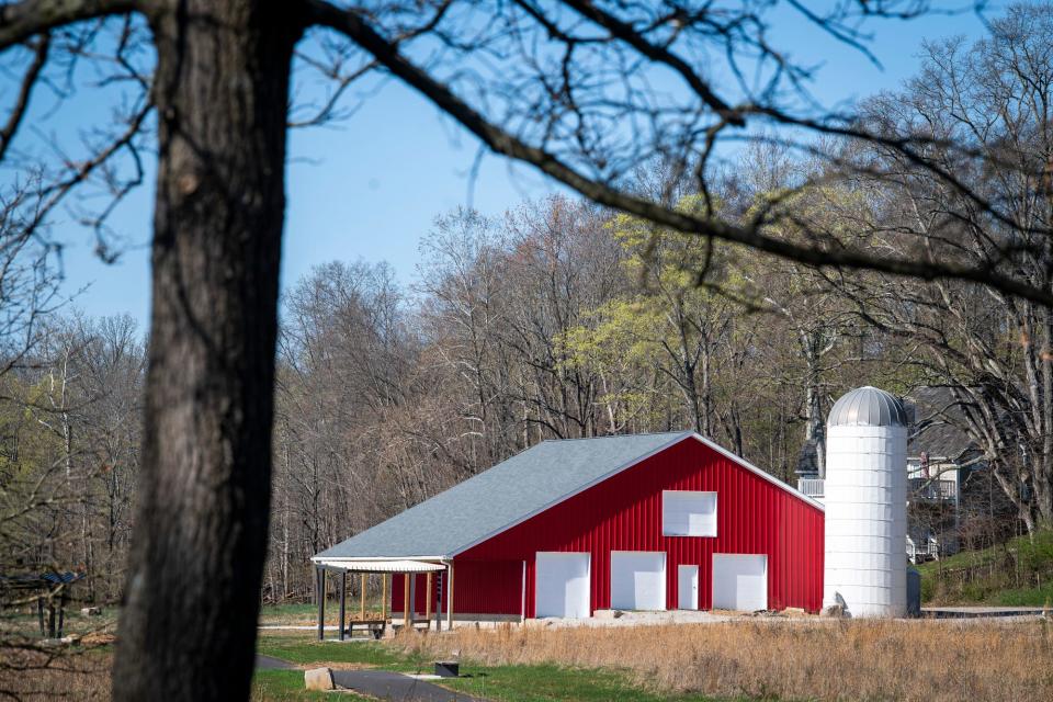 The Goat Farm barn at the soon-to-be Rogers Family Park on Tuesday, April 11, 2023.