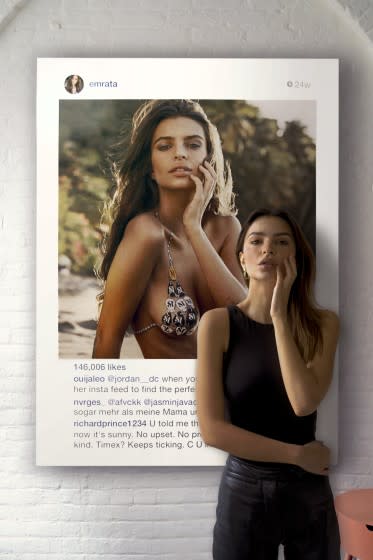 An NFT (non-fungible token) of Emily Ratajkowski's photo sold for $140,000