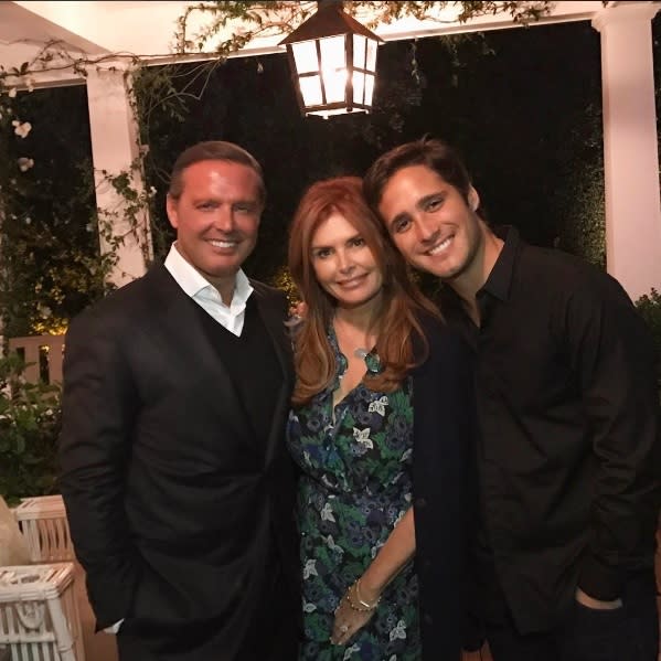 <br>Luis Miguel, Roma Downey y Diego Boneta<br>Crédito:.instagram.com/romadowney/