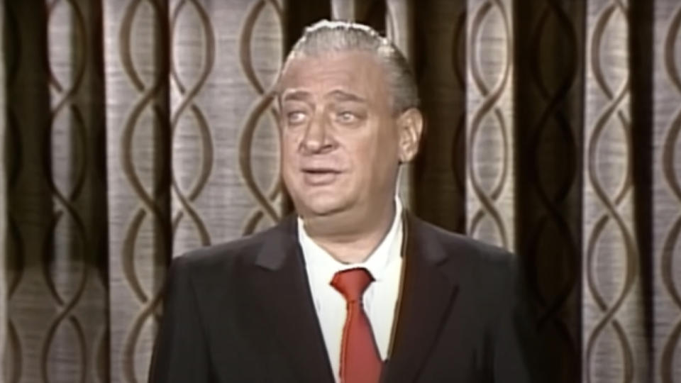 Rodney Dangerfield performing stand-up