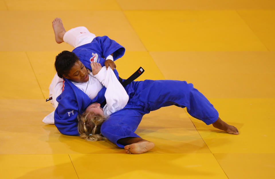 Smythe-Davis has enjoyed a thrilling career on the mat as she stormed to gold in the 2014 Commonwealth Games