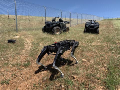 Headless "robo dogs" would patrol stretches of the U.S.-Mexico border, relaying real-time video and other data to Border Patrol agents. Immigrant advocates and experts warn the machines may encroach civil rights.