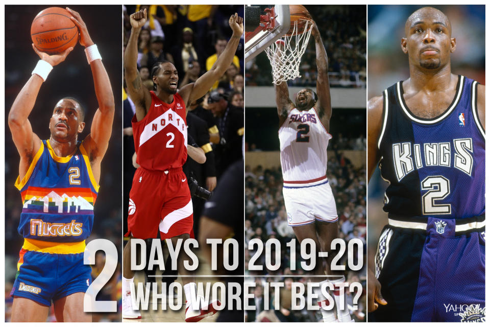 Which NBA player wore No. 2 best?