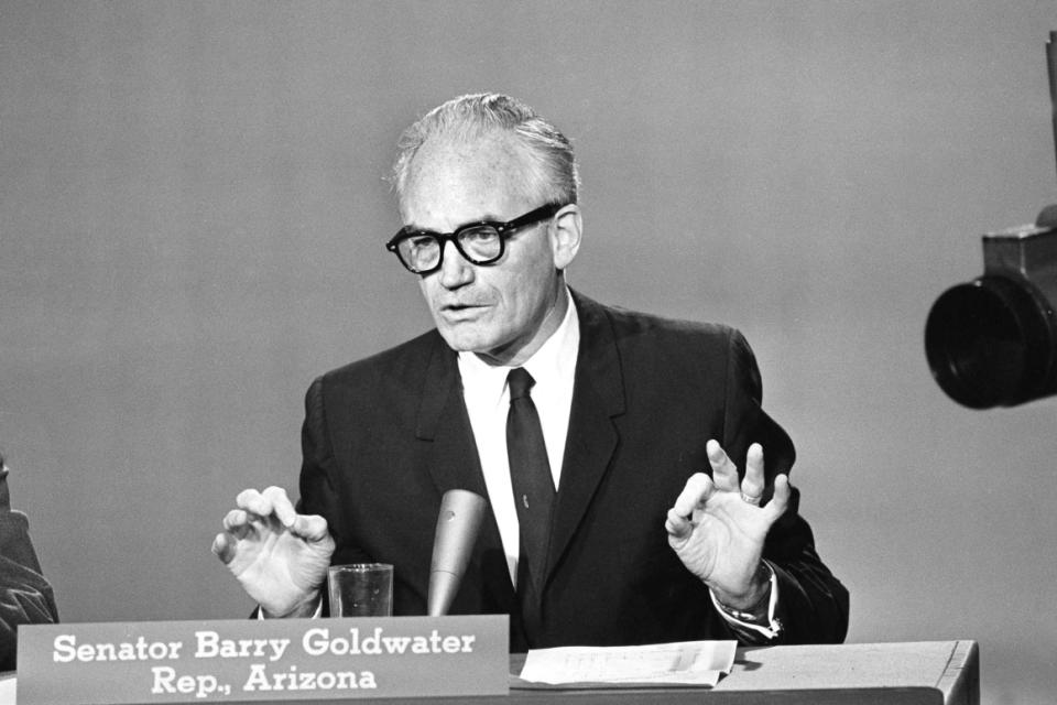 Sens. Barry Goldwater, seen here on ”Meet the Press” in 1964,  and John McCain both emerged from Arizona to become GOP presidential candidates.
