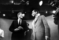 Not originally published in LIFE. Photo made prior to the first Kennedy-Nixon debate, 1960. (Paul Schutzer—Time & Life Pictures/Getty Images) <br> <br> <a href="http://life.time.com/history/kennedy-and-nixon-in-1960-debates-that-changed-the-game/#1" rel="nofollow noopener" target="_blank" data-ylk="slk:Click here to see the full collection at LIFE.com;elm:context_link;itc:0;sec:content-canvas" class="link ">Click here to see the full collection at LIFE.com</a>