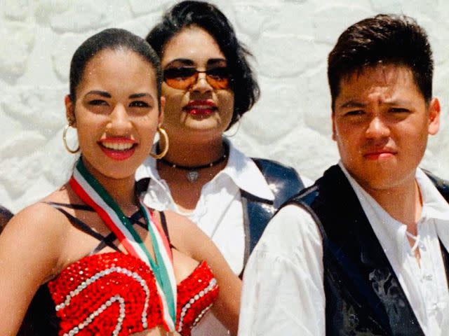 <p>A.B. Quintanilla Instagram</p> Selena Quintanilla with her siblings Suzette Quintanilla and A.B. Quintanilla.